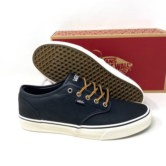 VANS Atwood Shoes Men's Leather Black Casual Low Top Skate Sizes VN0A327L68X - Picture 6 of 9